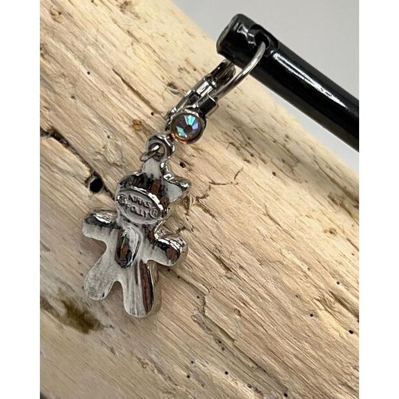 Kirks Folly Gingerbread Jingle Girls Lever Back Earrings Silver - Picture 5 of 6